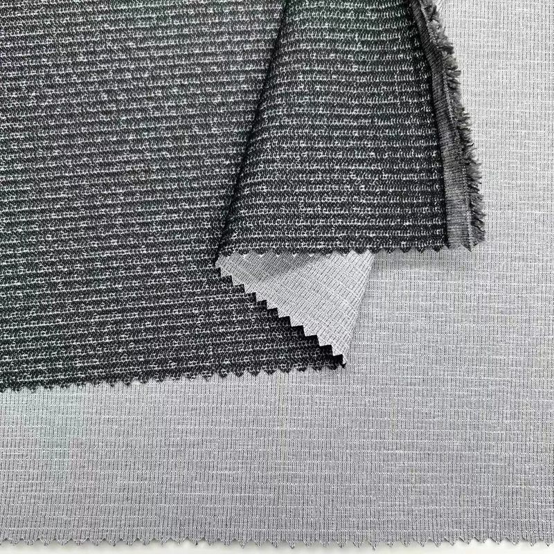 Tejido de tejido de doble tono de red flotante 75D*75D+40D+150D 97% poliéster 3% espandéx