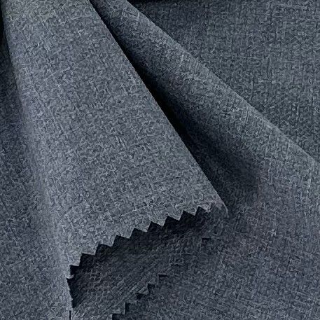 Tejido de poliéster catiónico reciclado 150GSM DTY Warp Knit Diamond Grid All Way Stretch