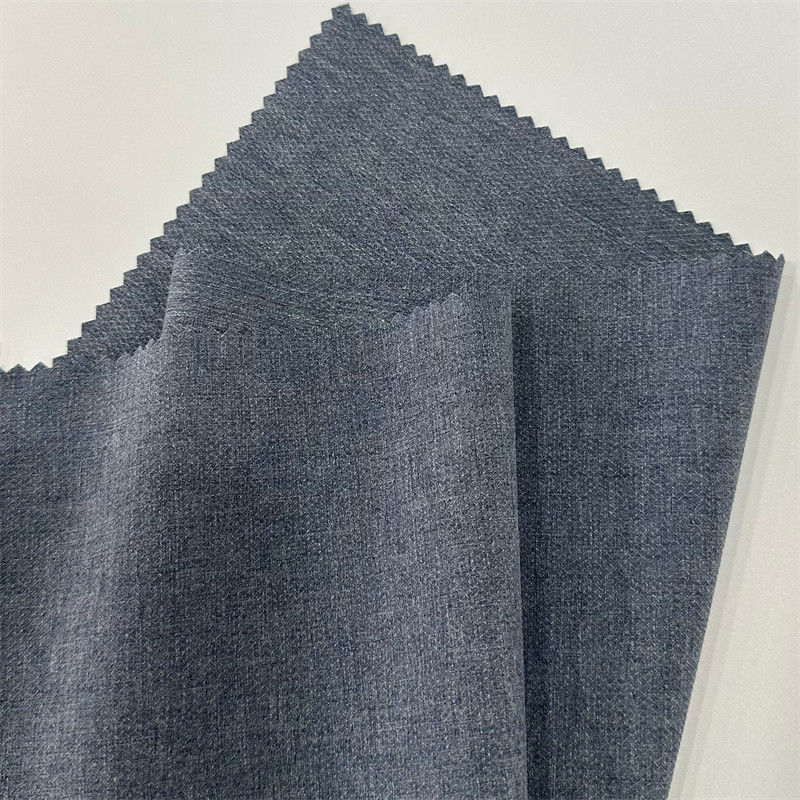 Tejido de poliéster catiónico reciclado 150GSM DTY Warp Knit Diamond Grid All Way Stretch