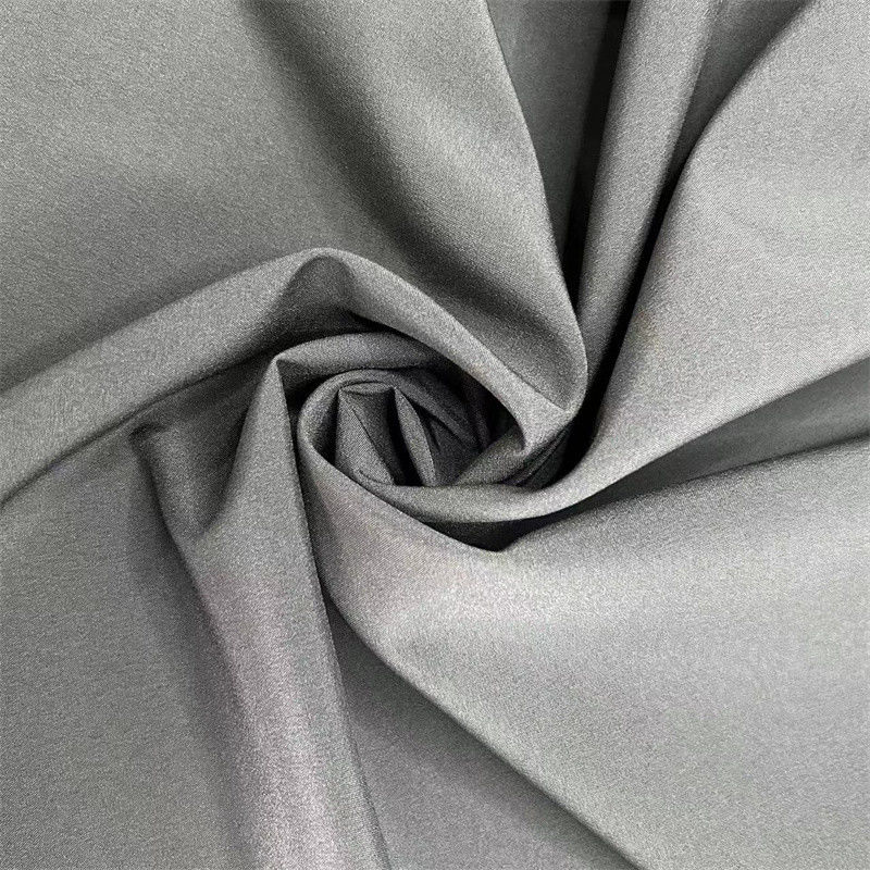 Tejido de tejido de punto de poliéster de resorte 150D 150D*150D+40D 98% Poliéster 2% Spandex 166GSM