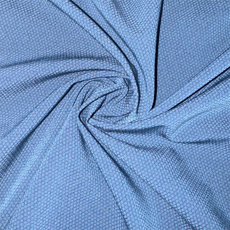 Fabricación de poliéster reciclado de doble hilo de poliéster de calidad superior de tejido de diamantes 75D+40D*75D+40D 145GSM