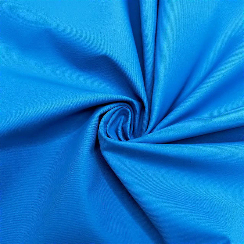 2/2 Tejido de twill reciclado laminado con película TPU 100% poli reciclado para hacer abrigos de trinchera chaquetas
