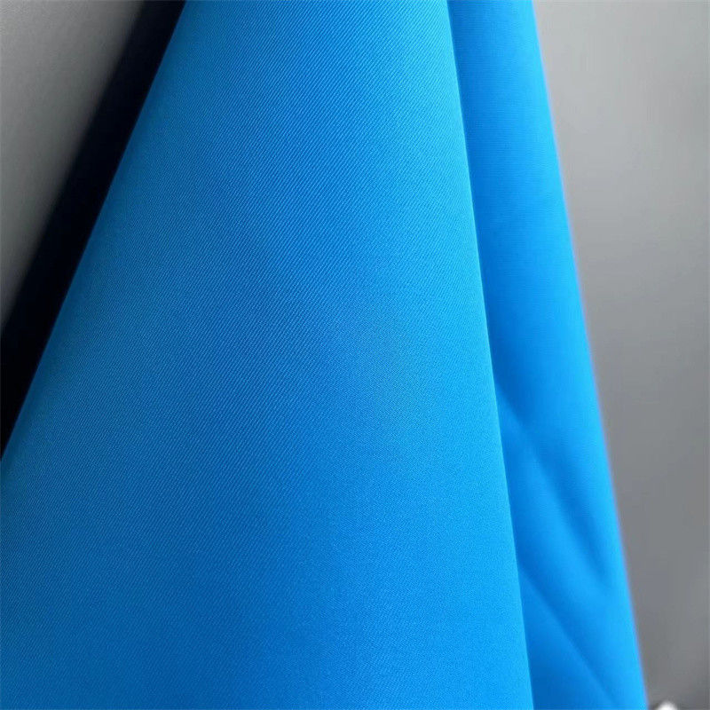 2/2 Tejido de twill reciclado laminado con película TPU 100% poli reciclado para hacer abrigos de trinchera chaquetas