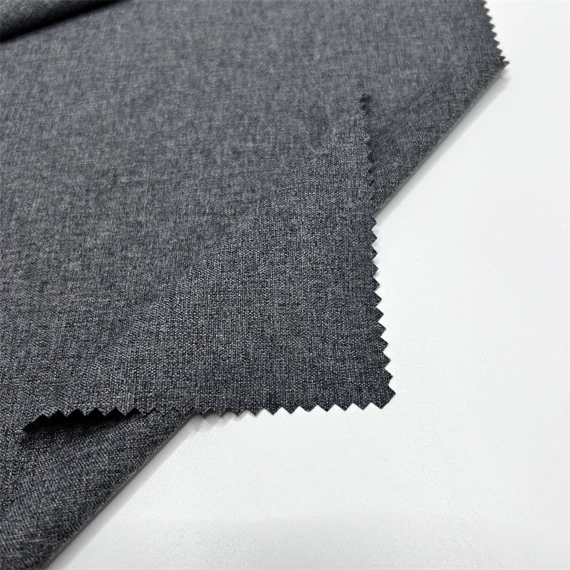 Filamento de poliamida reciclado Spandex 2/2 Tejido de twill variable con cuatro vías de estiramiento Vestidos activos Ropas faldas