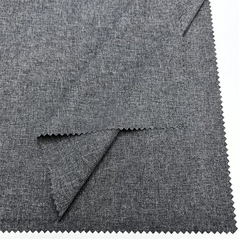Filamento de poliamida reciclado Spandex 2/2 Tejido de twill variable con cuatro vías de estiramiento Vestidos activos Ropas faldas