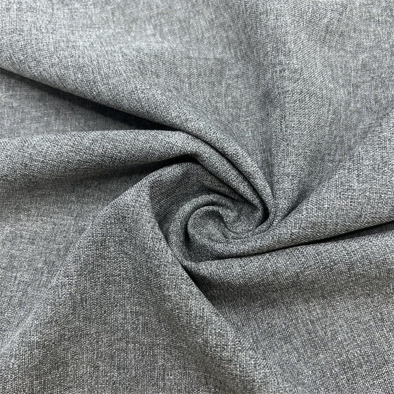 Filamento de poliamida reciclado Spandex 2/2 Tejido de twill variable con cuatro vías de estiramiento Vestidos activos Ropas faldas