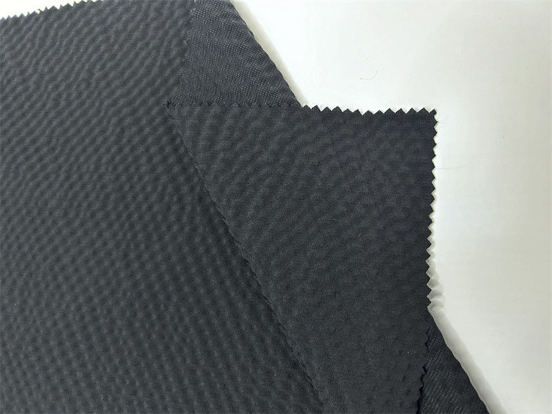 Polyester T400 Bandas verticales Perla Dot 75D Cation + 75DT400 * 75D Bandas verticales Efecto de burbujas convexas