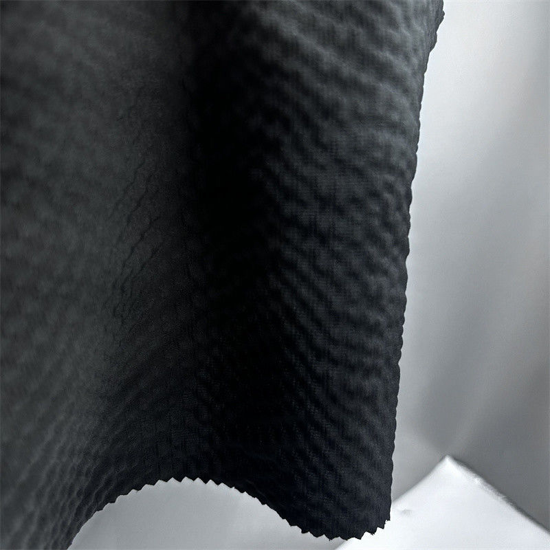 Polyester T400 Bandas verticales Perla Dot 75D Cation + 75DT400 * 75D Bandas verticales Efecto de burbujas convexas