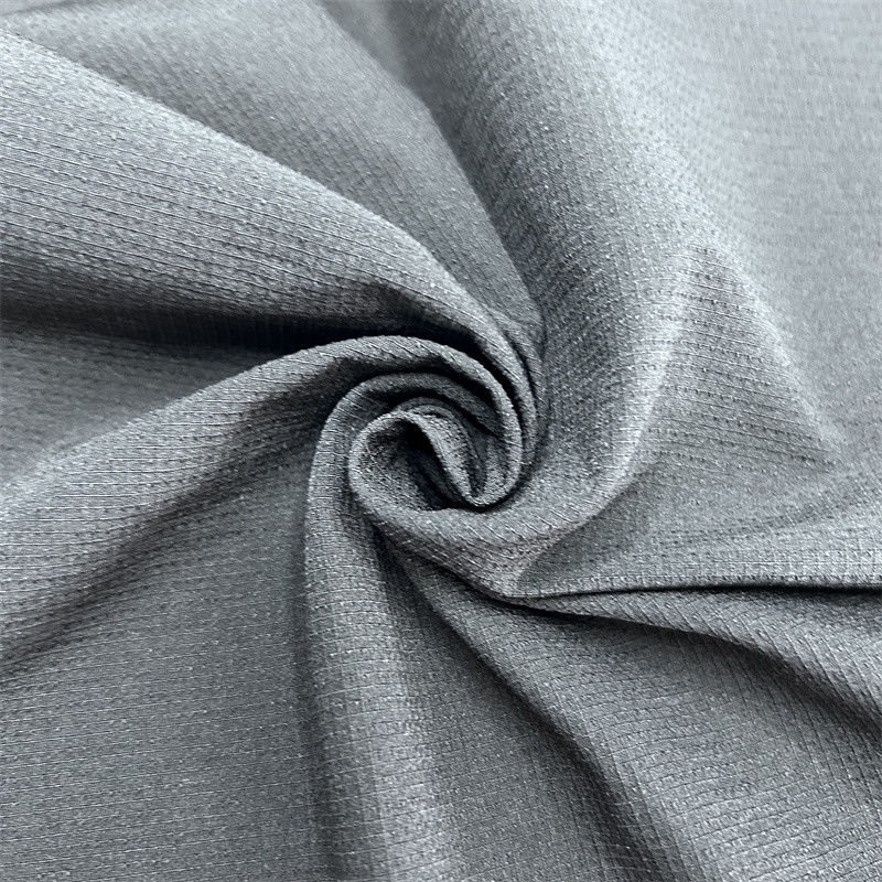 Tejido de montañismo de nylon a cuadros de textura elástica gruesa para ropa al aire libre