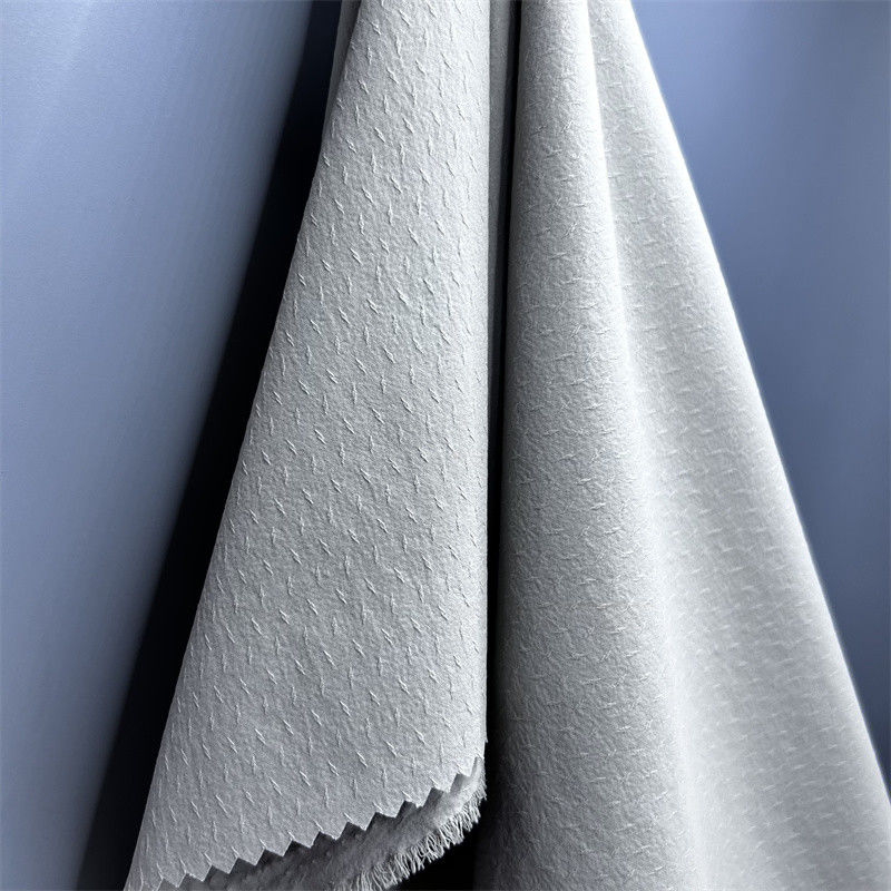 70D+40D*70D+40D Efecto Jacquard de Twill tridimensional para camisas chaquetas delgadas