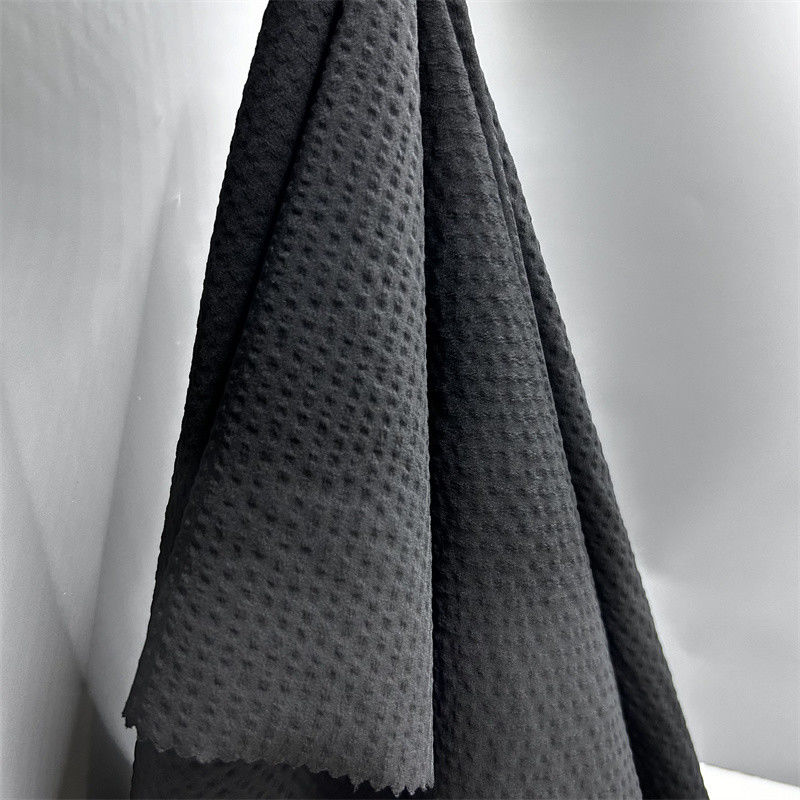 70D Nylon Cuatro lados de burbuja elástica de banda vertical de tejido de spandex 70D+70D+40D*70D+40D La superficie tiene una textura abultada parecida a una burbuja