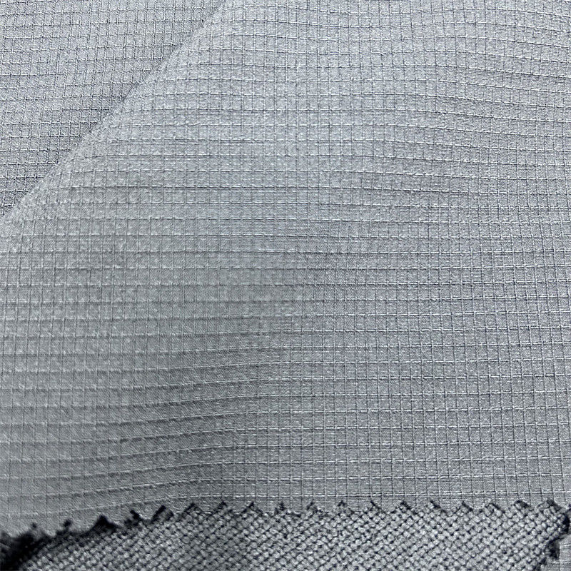 75*300 Tejido de montañismo a cuadros con textura suave y elástica para actividades al aire libre